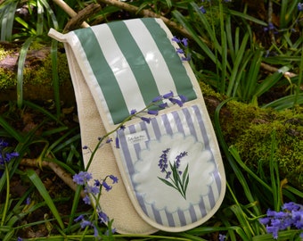 Bluebell Stripe Oven Gloves