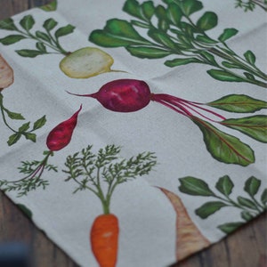 Root veg linen napkins Single napkin image 1