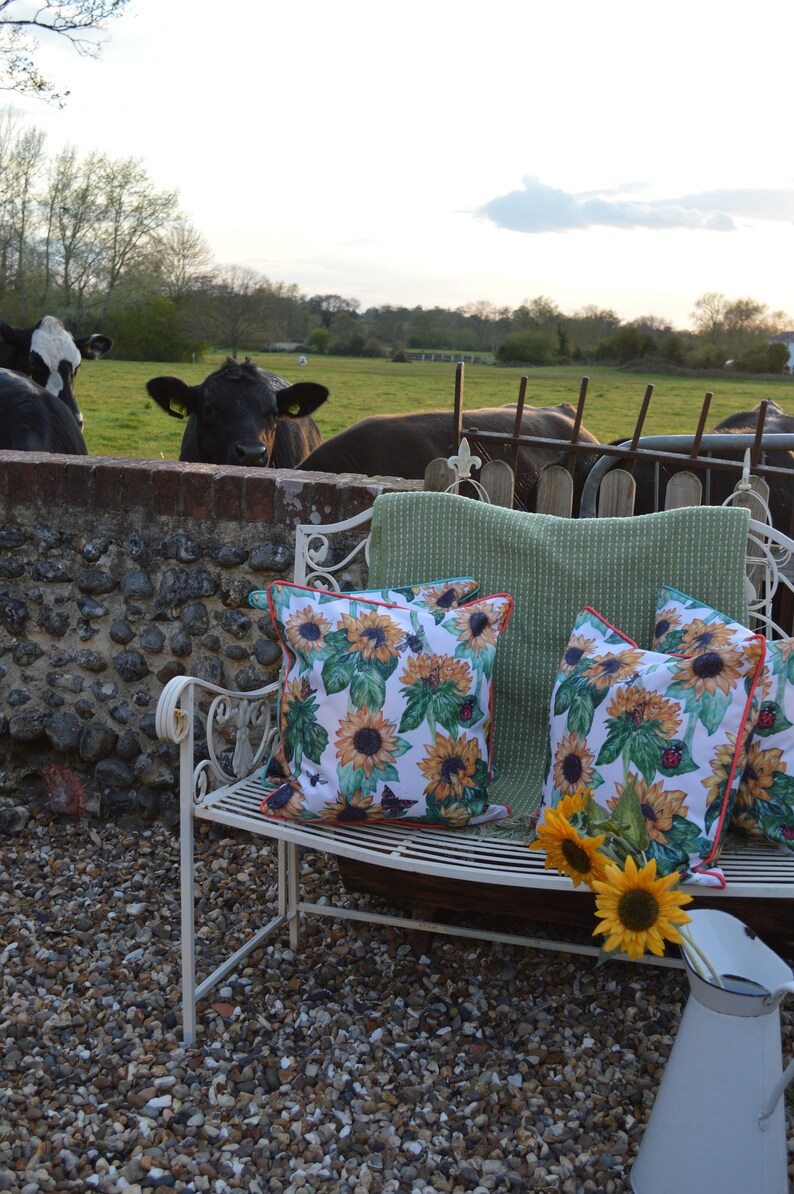 Sunflowers Water Proof Outdoor Cushion Cover image 5