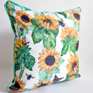 Sunflowers Water Proof Outdoor Cushion Cover image 2