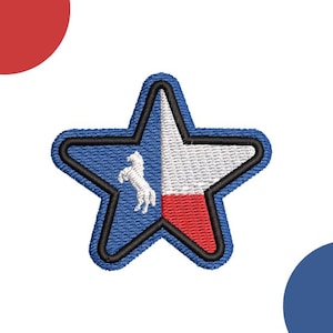Star Cowboy Tour Embroidered Patch - Western - Iron or Sew on - Horse Stallion Patch - Patches for backpack Texas Star - 2025 Concert Outfit