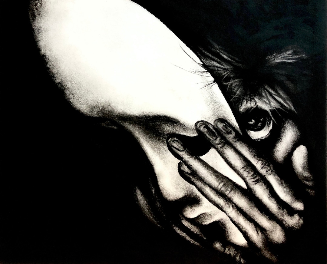 Horror Art/ Dark Art/ Horror/ Creepy Artwork/ Horror/charcoal Art ...