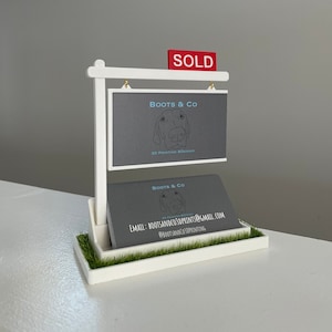 Real Estate Agent Business Card Holder Personalized Gift for Real Estate Agent Open House Gift Realtor Business Card Display