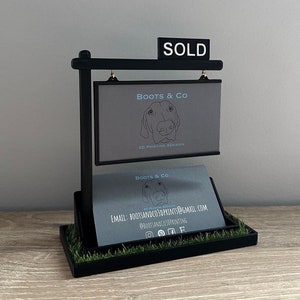 Real Estate Agent Business Card Holder Personalized Gift for Real Estate Agent Open House Gift Realtor Business Card Display