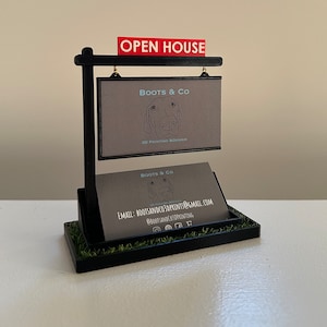 Real Estate Agent Business Card Holder Personalized Gift for Real Estate Agent Open House Gift Realtor Business Card Display