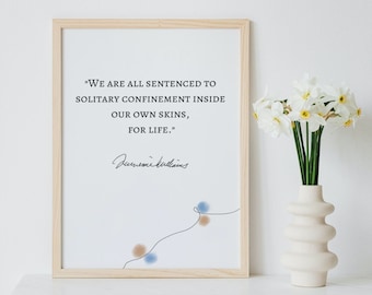 Tennessee Williams Quote Print – Literary Wall Art for Book Lovers, Inspiring Home Decor