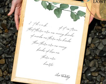 Leo Tolstoy Quote Print, Book Lover Wall Art (Digital Download)
