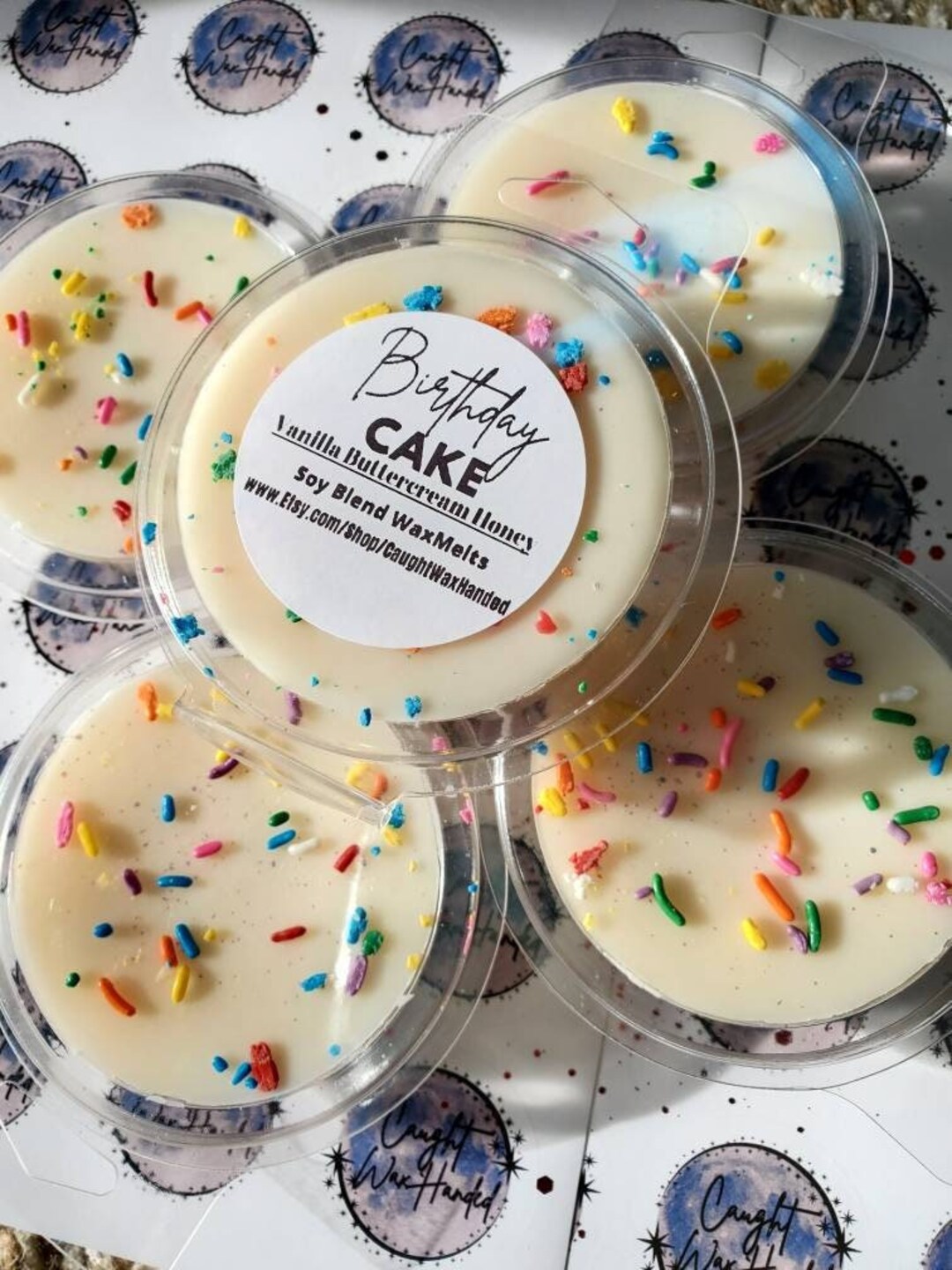 6 Piece Birthday Cake Waxmelts Birthday Wax Melt Gift Birthday Cake