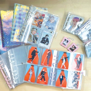 Kpop Photocard Mini Instax Binder Collection Album Book Glitter Hologram Jelly Scrapbook Organizer Postcard Cute Photo Card BTS Twice