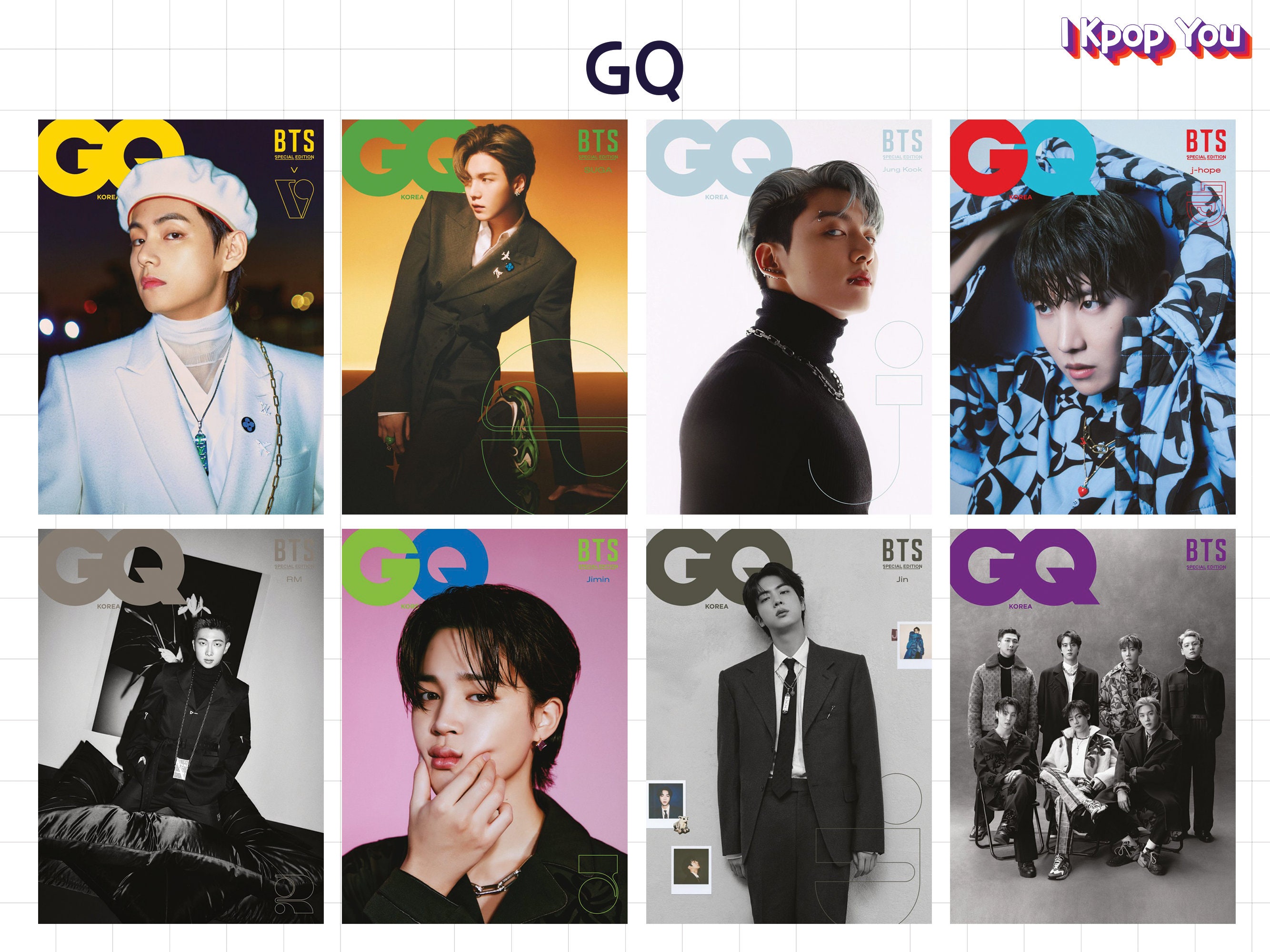 BTS x GQ Korea January 2022 Edition New Photos OUT: RM, Jin, Suga, J-Hope,  Jimin