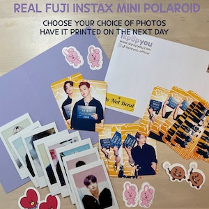 Real Mini Instax ou Photocards personalizados de sua escolha | Cartões de fotos do namorado BTS Kpop