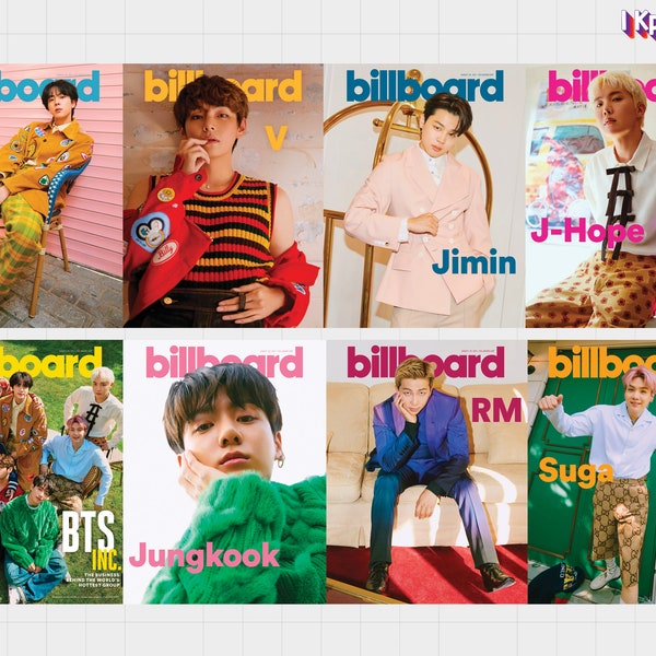 BTS Billboard Magazine Cover Real Instax Photocards Army Bias | BTS Boyfriend Photocards