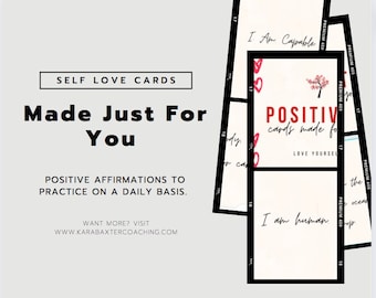 Positivity Cards | Words Of Affirmation Cards | Daily Mantras | Encouragement | Self Love |