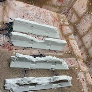 3D Printed Jersey Wall Pack Scenery Scatter Terrain for 28mm Miniature Wargames