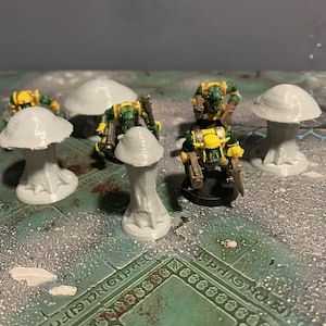 3DPrinted Giant Mushroom Set Scenery Scatter Terrain for 28mm Miniature Wargames