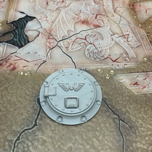 3DPrinted Vault Door #1 Scenery Scatter Terrain for 28mm Miniature Wargames
