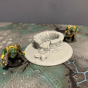 3DPrinted Well With Base Scenery Scatter Terrain for 28mm Miniature Wargames