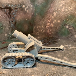 3DPrinted Heavy Mortar A Scenery Scatter Terrain for 28mm Miniature Wargames