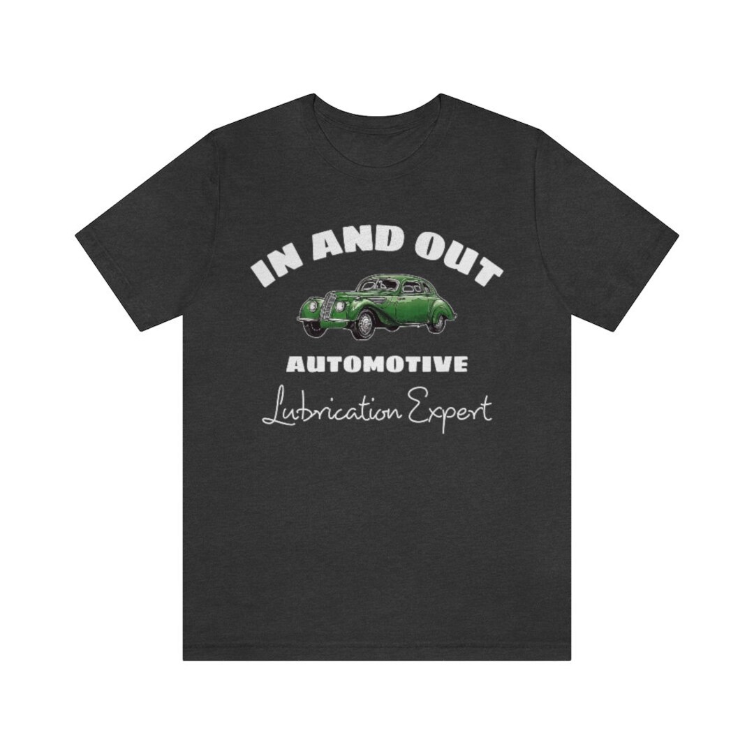 In and Out Automotive Lubrication Expert Unisex Jersey Short Sleeve Tee
