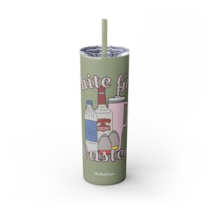 White Girl Wasted | Skinny Tumbler with Straw, 20oz