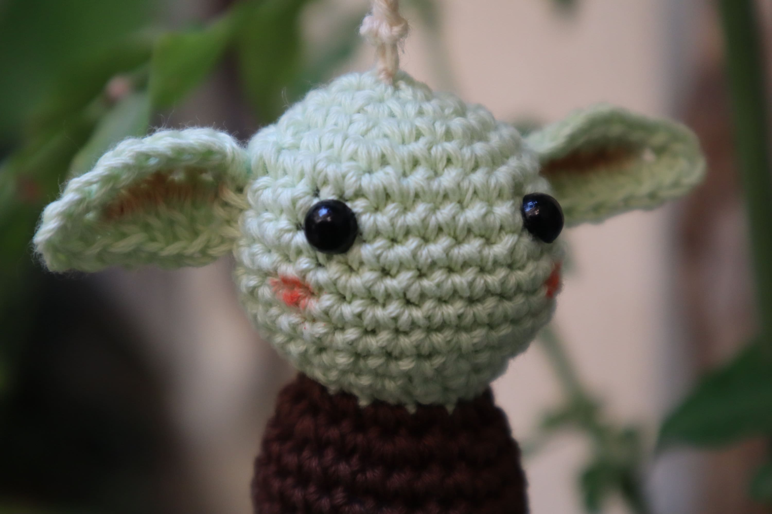 Crochet baby yoda keychain / llavero baby yoda a ganchillo Etsy España
