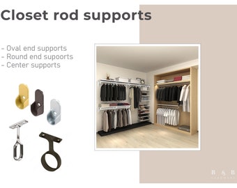 CLOSET SUPPORTS ( End supports and Center Supports)