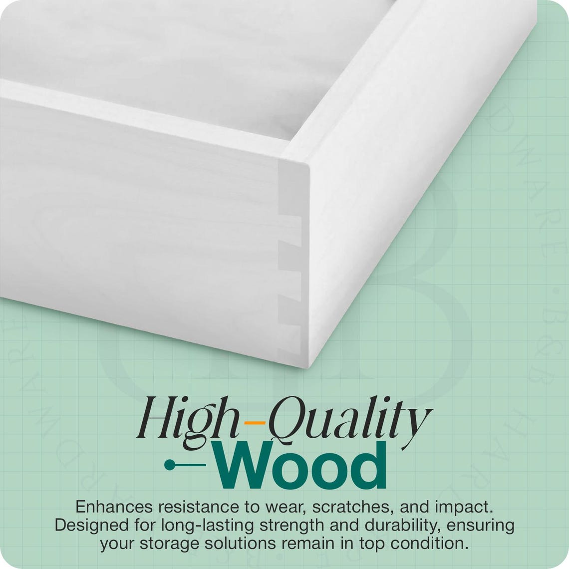 Custom White Drawer Box: Kitchen & Cabinet Organizer - Etsy
