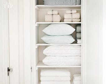 White wood brackets for built in closets cut to size