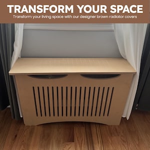 Box In Radiator Custom Unfinished Radiator Cover Cabinet – High Quality MDF, 10” Depth ...