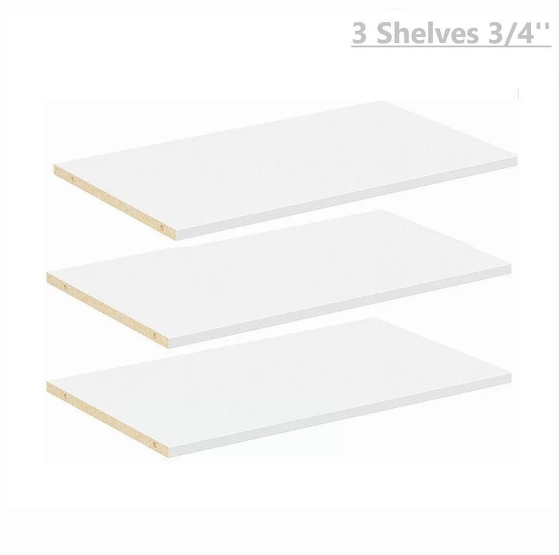 3 Customized Shelves WHITE/ Black / MAPLE /gray Melamine Etsy