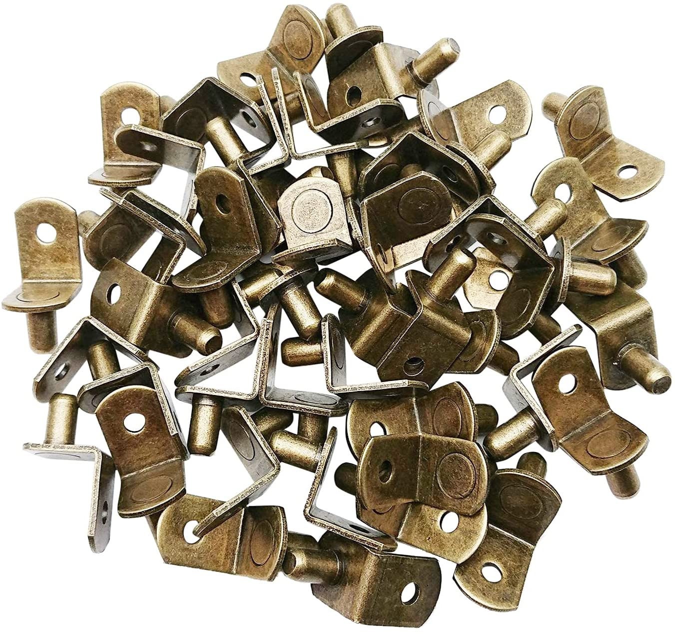150 Packs Shelf Pins 5mm Nickel Plated Metal Shelf Support Pegs Spoon Shaped