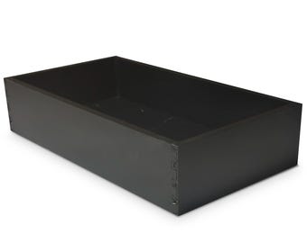 BLACK  Custom Drawer Boxes  - Customizable Sizes - Ideal for Kitchen and Cabinet – Pull Out Home Organizer