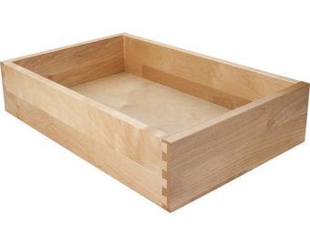 Custom Drawer Boxes Premium Birch - Lacquer Finish - Customizable Sizes & Scratch - Ideal for Kitchen and Cabinet – Pull Out Home Organizer