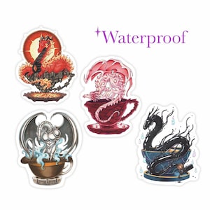 Serie di vinili Teacup Dragon 7 ispirati a Cosmere / "Fused" / "Yumi" / "Era 2" / "Sunlit" / Copic Marker