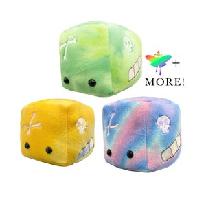 Peluche cubo gelatinoso: giocattolo mostro di Dungeons and Dragons in pile ricamato
