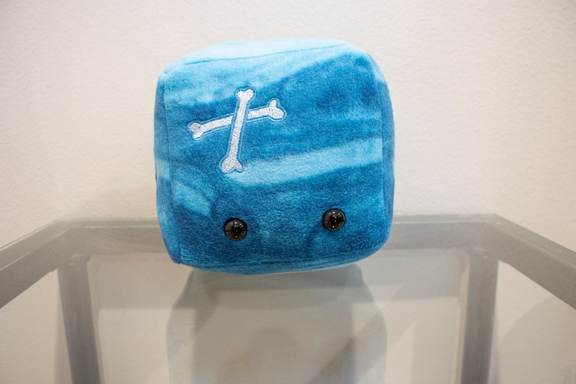 Gelatinous Cube Plush Embroidered Cute Mobs 6.5 Etsy