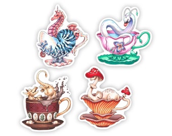 Seria naklejek „Smok w filiżance” 5: Sezonowa sztuka markerem Copic