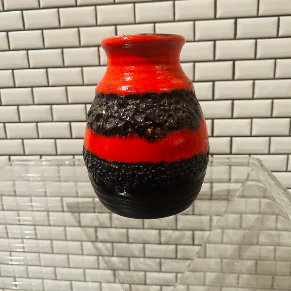 Vintage Fat Lava Vase von Bay Keramik 630-14