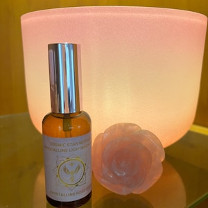 Krystalline Rose Spiral Spray Lightbody Elixir Spray, Crystal Essence Elixir Spray Divine Energy Spray, Lightbody Recalibration Energy Reset