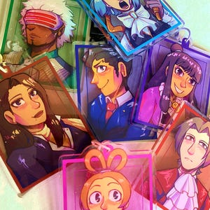 Ace Attorney Acrylic Charms | Keychain
