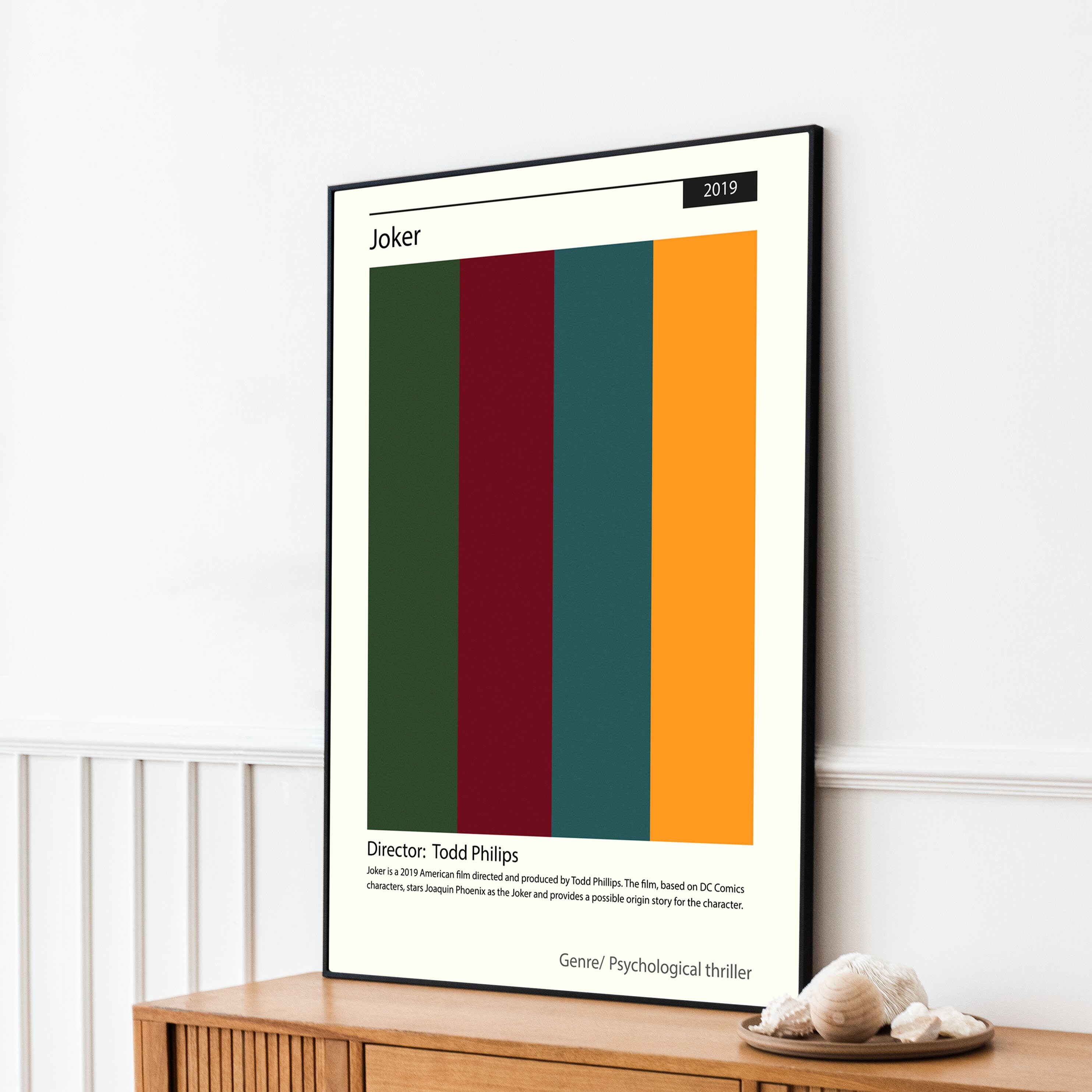 Joker Color Palette Poster Etsy