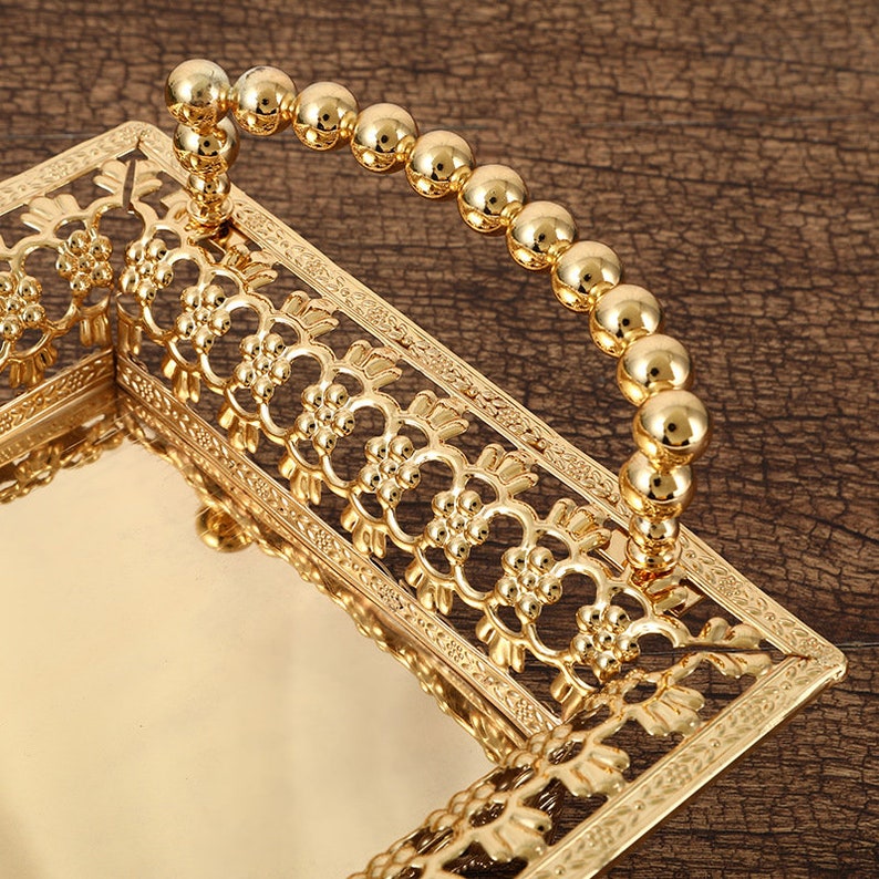 Large Gold Serving Tray Etsy