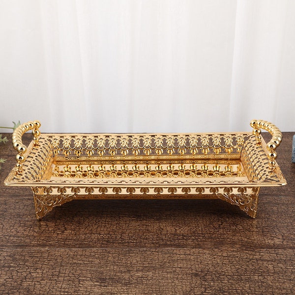 Large Gold Serving Tray