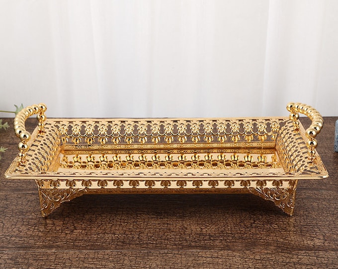 Large Gold Serving Tray