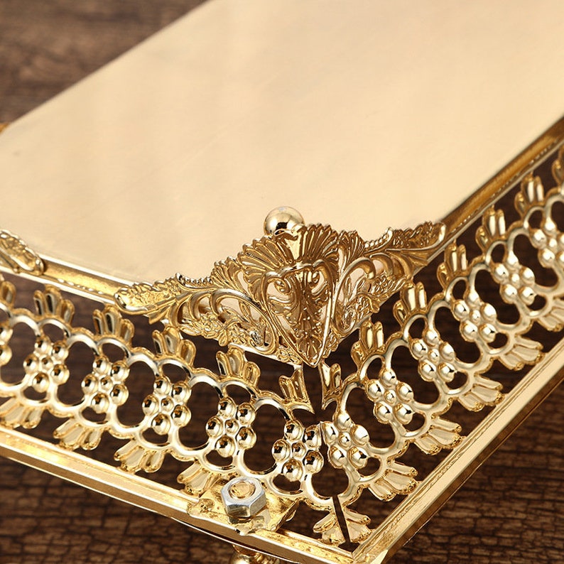 Large Gold Serving Tray Etsy
