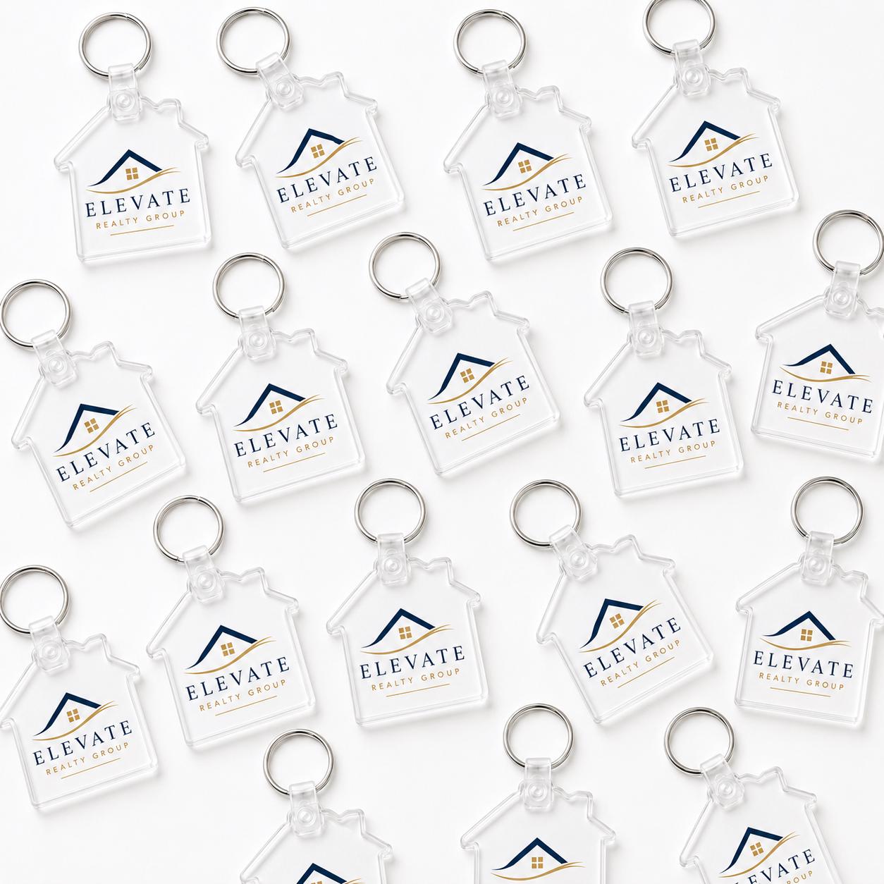 Bulk Custom Acrylic Keychains Graduation Company Business Logo Gift ...