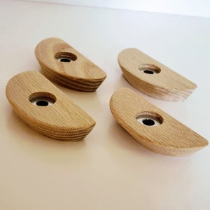 Pinch / Crimp Climbing Holds - 4 Pieces, Small, Bolt On Climbing Holds for Rock Climbing Wall, Wood Climbing Holds, Climbing Grips, Boulder