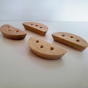 Pinch / Crimp Climbing Holds - 4 Pieces, Small, Screw On Climbing Holds for Rock Climbing Wall, Wood Climbing Holds, Climbing grips, Boulder