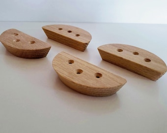 Pinch / Crimp Climbing Holds - 4 Pieces, Small, Screw On Climbing Holds for Rock Climbing Wall, Wood Climbing Holds, Climbing grips, Boulder
