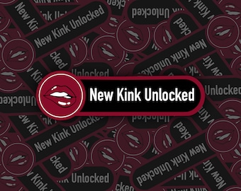 Nieuwe Kink ontgrendelde sticker | Nieuwe kniksticker | Lipbeet Sticker